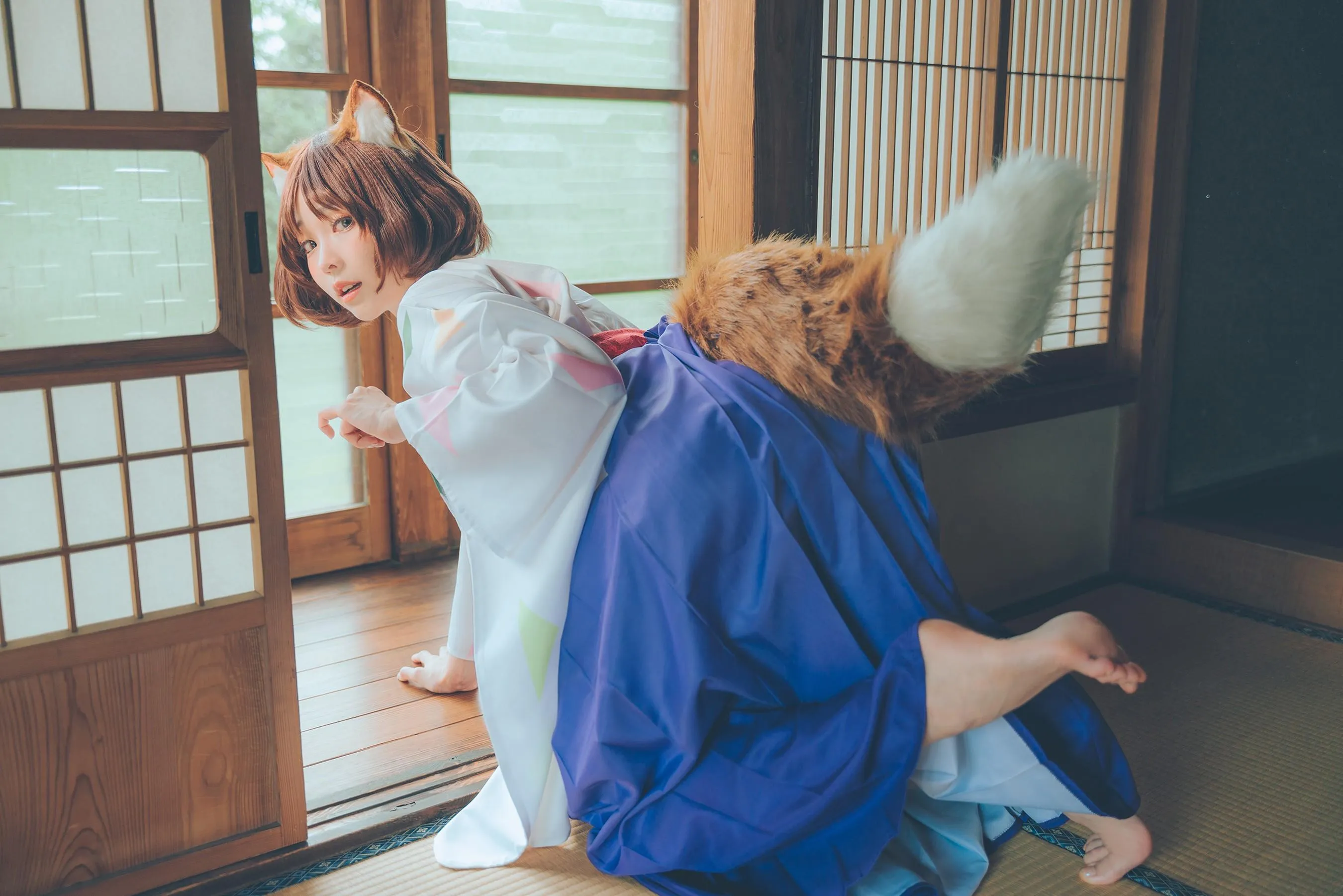 ElyEE子 – NO.113 2023.July A-Dongitsune ~Taisho-era 大正小狐狸 [46P]插图